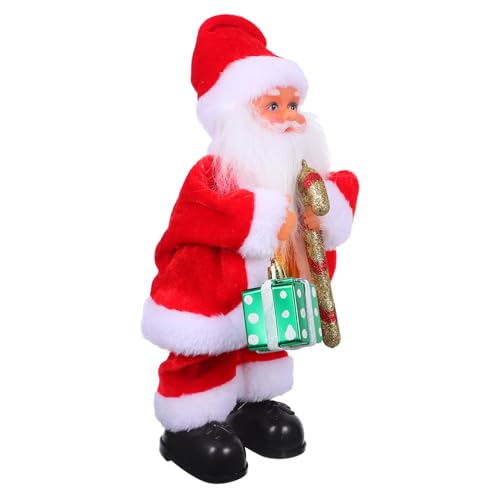 Père Noël Animé avec Musique au Pied du Sapin pour Éveiller la Magie