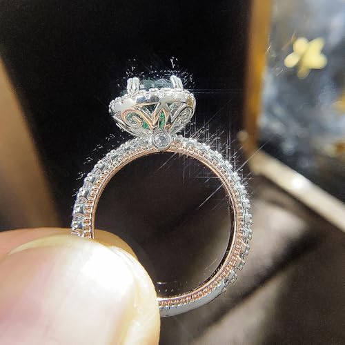 Gorgeous Round Cubic Zirconia Women Wedding Rings Luxury Graceful Accessories3