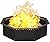 Mocomax Smokeless Fire Pit Ring 40-Inch Outer 36-Inch Inner Diameter, Large Solid Steel Firepit Liner for Outside Wood Burning, DIY Campfire Ring Above or In-Ground for Outdoor, Octagonal