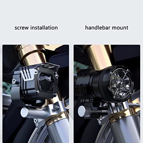 Soporte de montaje de barra de luz LED universal de aluminio CNC para moto 2 uds 4