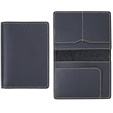 Utilisation polyvalente:L’étui pour passeport est un accessoire de voyage indispensable et une protection pour votre passeport et vos cartes.. Il allie praticité et luxe discret, Idéal pour un voyage d'affaires, Voyage, etc.
