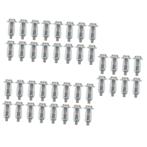 ABOOFAN 50 Pcs Hollow Door Anchor Screw Fasteners Fastener for Wall Cavity Fixing Hollow Door Anchor Hollow Wall Anchor Drywall Anchors Nuts Tool Sheet Galvanized Carbon Steel Baby