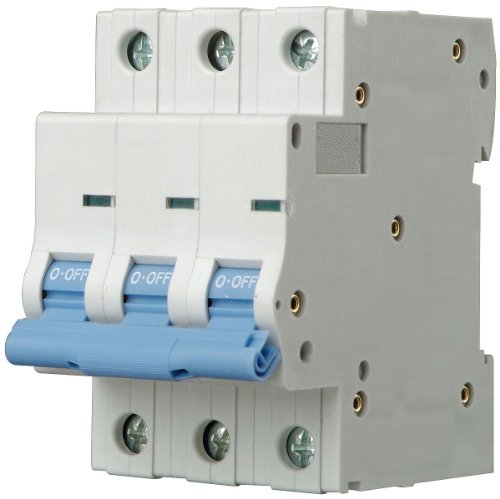 Dayton 5ZVG0 Mini Circuit Breaker, D Curve, 3P, 20A, 480V