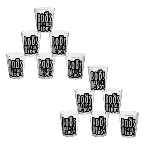 Fun Express Boos Before I Do’s Disposable Plastic Shot Glasses, 2 oz Bulk 48 Pc