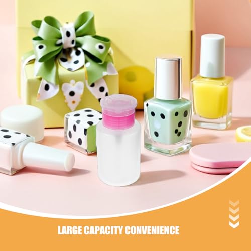 Flacons pompe à pression rechargeables pour ongles et soin