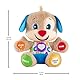 Fisher-Price Lernspaß-Hündchen mit drei Stufen, sprechendes Kuscheltier mit Musik als Kinderspielzeug und Baby Spielzeug, Interaktiver Teddybär, Babyspielzeug ab 6 Monate, Deutsche Version, FPM50