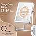 FASCINATE 5000mAh Rechargeable Wall Mounted Makeup Mirror, 8.7