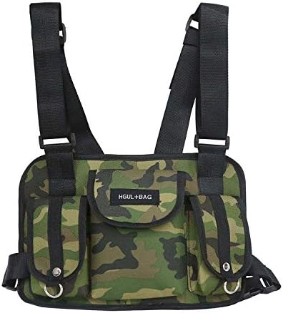 CILLA Fashion Chest Front Bag Pouch Multipurpose Sport Backpack Daypack Nylon Tactical Chest Rig for Men Women