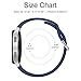 AK for Samsung Galaxy Watch 6 Band 40mm 44mm / Galaxy Watch 6 Classic Bands 43mm 47mm, 20mm Soft Silicone No Gap Sport Band Adjustable Replacement Strap for Galaxy Watch 6 Band Women Men (Navy Blue)