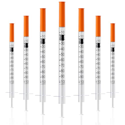 U-100 Laborspritzen, 1 ml/cc, und 31 G, 6 mm, einzeln verpackt, 25 Stück