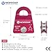 NewDoar Micro Mobile Single Pulley,20kN(4500 lb) Max Rope 1/2in for Rigging Arborist Climbing Rescue,CE Certified(20KN Red 2pcs)