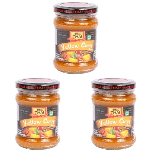 Image of Real Thai Yellow Curry Paste 227gm (Pack of 3)