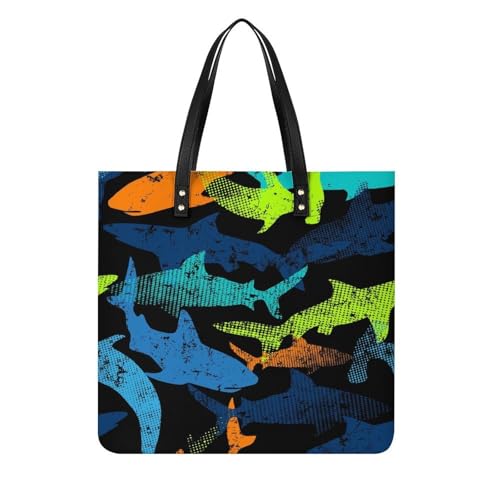 Sac à bandoulière requin et vert idéal pour vos voyages et sorties shopping en ville