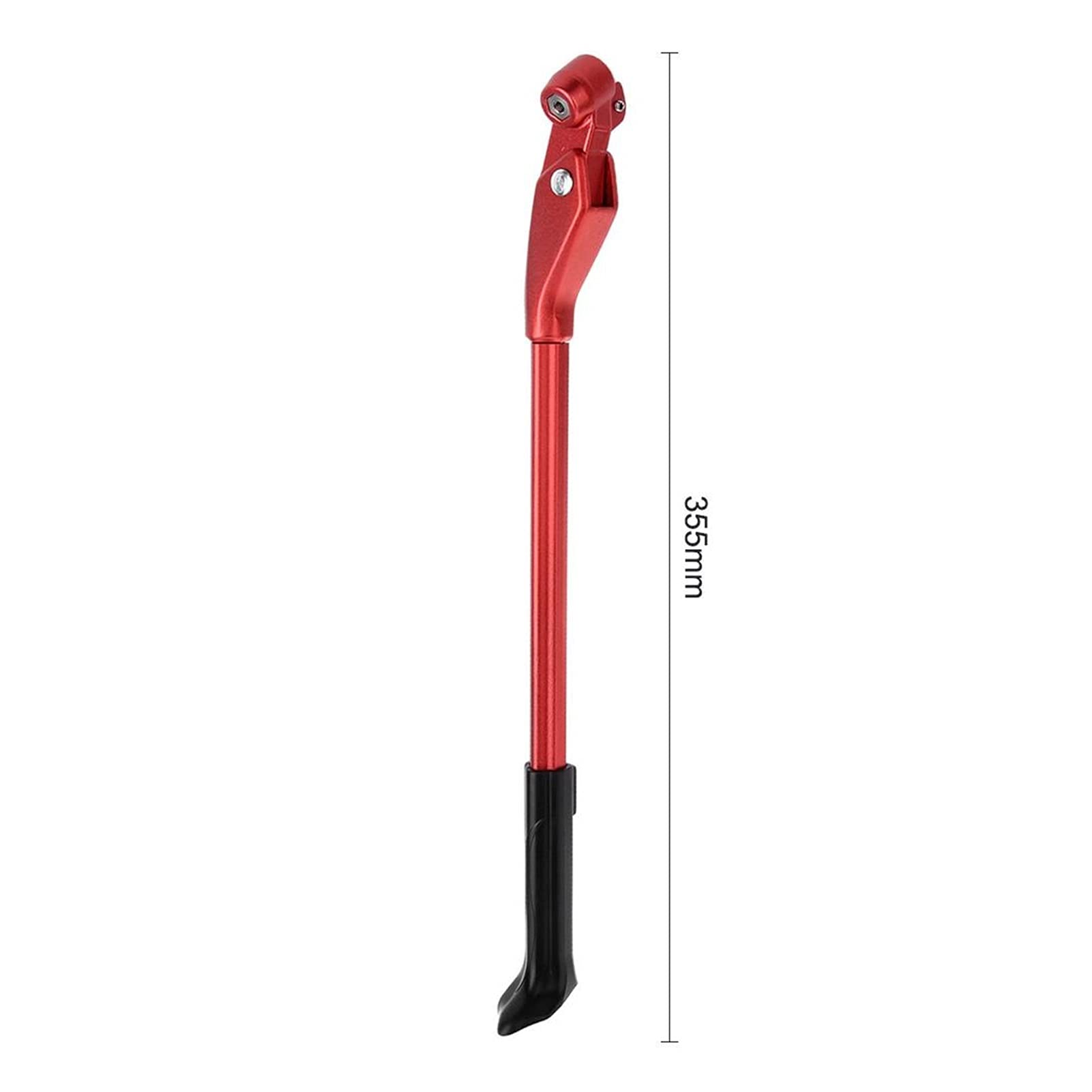 Stojak na rowery, akcesoria rowerowe, z antypoślizgowymi gumowymi nóżkami, szybkozłączką Podpórka na rower ze stopu aluminium Podpórka boczna na rowery MTB 26/27,5/29 cali Czarne/czerwone Antypoślizgo