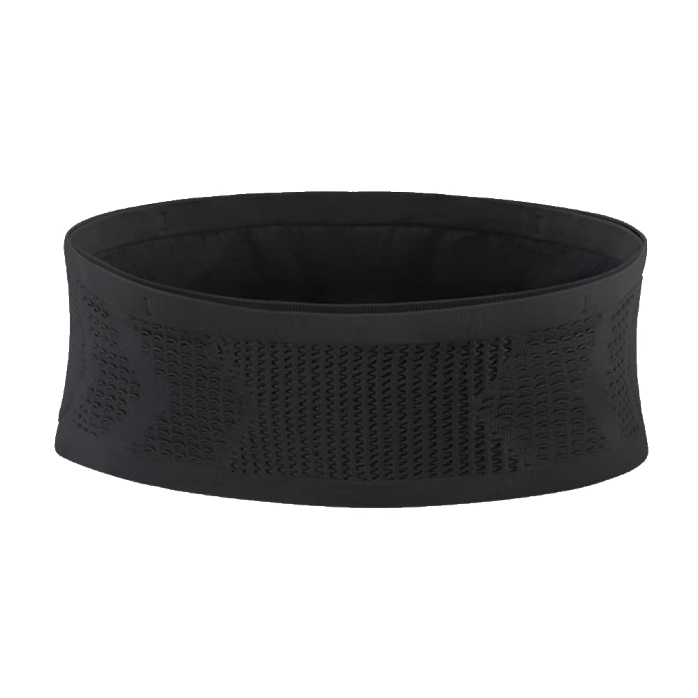 Slim Running Belt for Men Women, Running Fanny Pack, Phone Holder for Running, Waist Bag, Moisture Wicking Storage Belt Bag for Walking, Travel, Sports, Hiking, Workout, Black, XL, Running Accessory