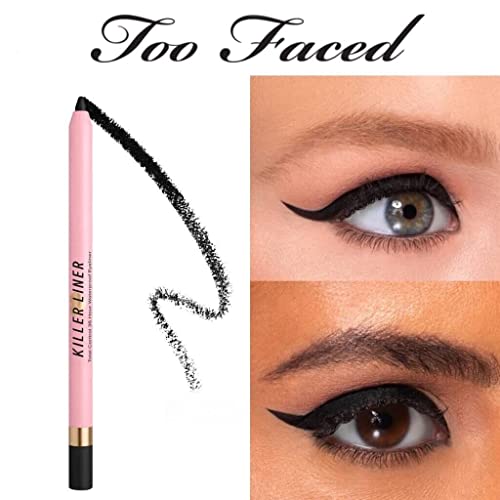 Too Faced Killer Liner 36 Hour Waterproof Gel Eyeliner Killer Black #TOP1