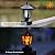 Dynaming Solar Flame Post Lights Outdoor, Solar Powered Lamps Fence Post Cap Lights, Flickering Flame LED Lantern Decorative Waterproof for Garden Deck Patio, Fit 4x4, 5x5 or 6x6 Wooden Posts, 4 Pack