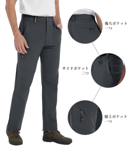 KEFITEVD ゴルフパンツ メンズ XL ダークグレー