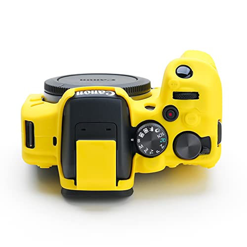 Rieibi EOS R10 Camera Case - Silicone Case for Canon EOS R10 - Protective Cover - Yellow - Image 3