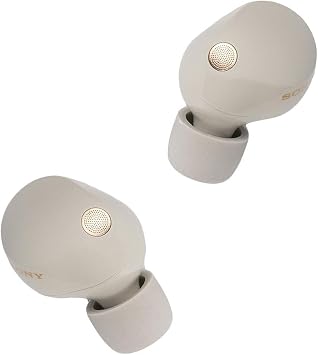 Sony WF-1000XM5 True Wireless Noise Canceling Earbuds (Silver) Hi-Res Audio, Bluetooth 5.3, Adaptive ANC, Built-in Microphone with Goby Labs Cleaner and P-Bank Bundle