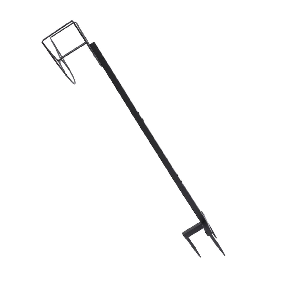 Cabilock Gartenschlauchhalter und Wasserschlauchständer mit stabilem Stand aus Eisen, schwarz, werkzeugfrei montierbar für Outdoor Einsatz und Gartenarbeiten
