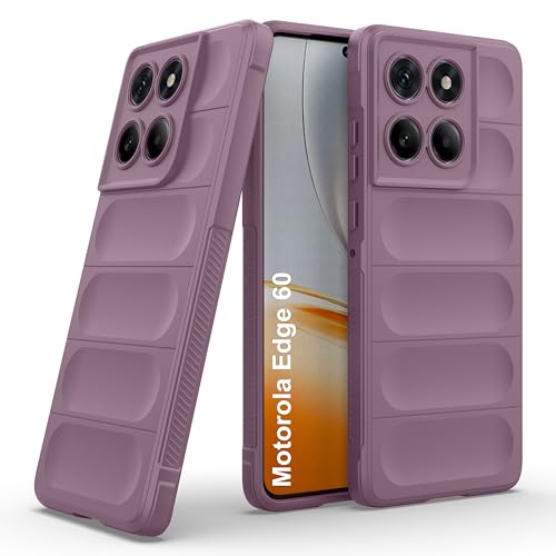 Image of Zapcase Back Case Cover for Motorola Edge 60 | Compatible for Motorola Edge 60 Back Cover | Liquid Silicon Magic Case with Camera Protection | Lavender