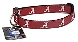 Alabama Crimson Tide Ribbon Dog Collar - Large