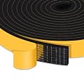 Trisiki High Density Foam Weather Stripping Door Seal Strip Insulation Tape Roll for Insulating Door Frame, Window, Air Conditioner Soundproof Self Adhesive Sealing Weatherstrip(1 in x 1/4 in x 33 Ft)