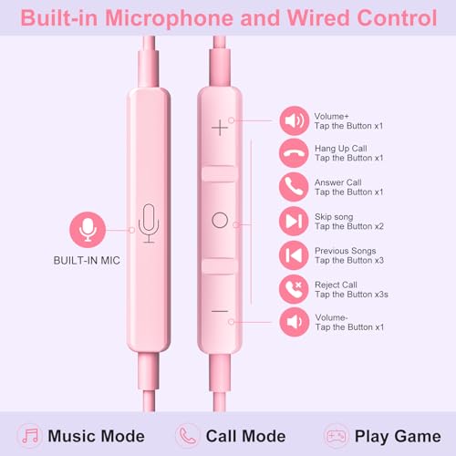 Image of USB C Headphones Wired Earbuds for iPhone 17 16 /15 Pro Max /iPad Pro, with HiFi Mic Volume Control Type C Earphones for Samsung Galaxy S26 /S25 /S24 /S23 Ultra, Noise Cancelling for iPhone 15 Headphones