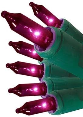 Miniatura 2 de GE String-A-Long 60217LO - Guirnalda de luces incandescentes color morado constante, 100 unidades