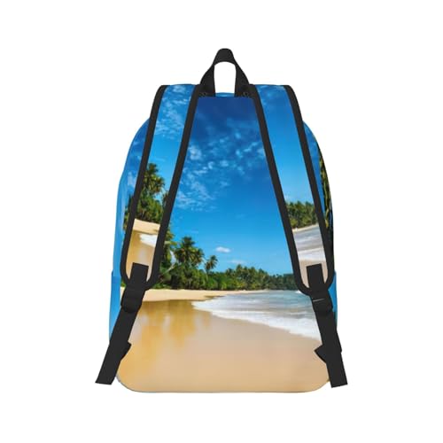 Sac à dos en toile imprimé vague de ciel transparent OdDdot M