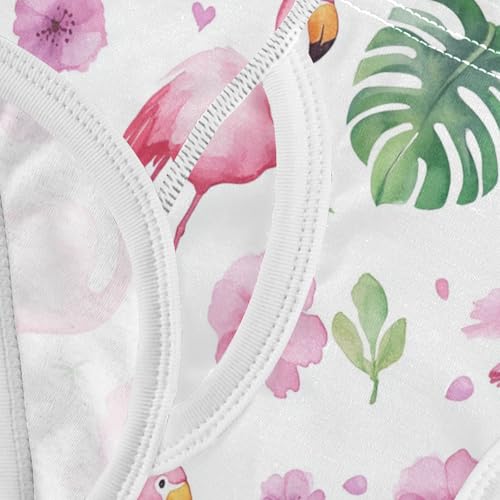Wusikd Watercolor Pink Flamingos Boys' Underwear Cotton Pink Boys Briefs Soft Toddler Underwear 2T 5