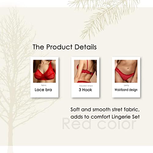 Image of Bra Panty Set for Women and Girls Lingerie Set with Full Coverage Non-Padded Bra and Panty Set