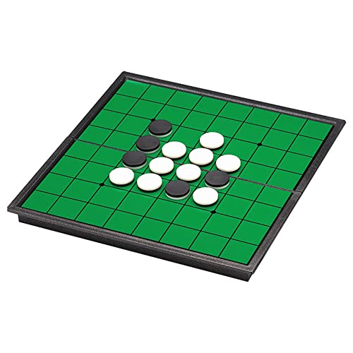 KOKOSUN Reversi Board Game Set, Magnetic Folding Classic Strategy Travel Game for Kids and Adults (Right Angled)