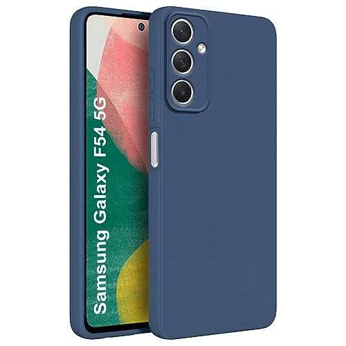 Fashionury Back Cover Case for Samsung Galaxy F54 5G | Matte Soft Silicon Flexible | Camera Bump Protection | All Side Shock Proof Rubberised Back Case Cover for Samsung Galaxy F54 5G Blue- Best and cheap mobile covers in India