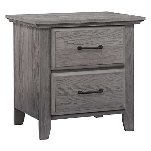 Image of Soho Baby Chandler Premium 2-Drawer Nightstand, Graphite Gray