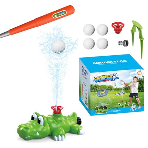 Arroseur rotatif à trois cent soixante degrés crocodile jeu d'eau extérieur