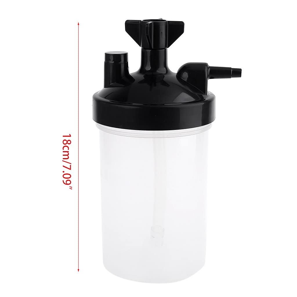 Umidificatore Bottiglia d'acqua per regolatore di ossigeno Flacone di ossigeno ad alto flusso per concentratori di ossigeno