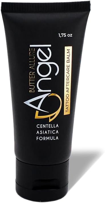 Angel Butter Allure Bálsamo para Cuidados de Tatuagem com Dragon's Blood, Centella Asiatica, Aloe Vera e Pantenol, 50 g