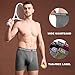 BAMBOO COOL Men's Ultra ComfortSoft Underwear, Moisture Wicking & Breathable No Ride Up Boxer Briefs with Fly, Multipack