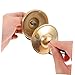 BESTonZON 1set Handmade Copper Cymbals for Meditation and Yoga Lightweight Finger Cymbals Traditional Design for Mindfulness and Sound Therapy Sessions