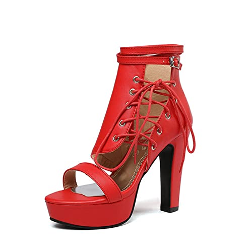 Talons hauts de 11.5cm stiletto avec plateforme avant et design sandales à lanières ajourées