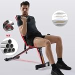 Hantelbank Multifunktion Tranings Fitness Bank klappbar übungsbank verstellbar für Bauch und Bein schrägbank,geprüft und Zertifiziert nach DIN EN 957 – Bild 3