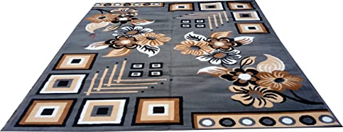 Image of Sifa Carpet Heavy Thikness Quality Carpet for Living Room & Drawing Room Size 8x10 Feet Grey Color Carpet