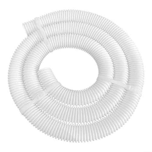 Durashmall Manguera de alimentación de repuesto para limpiador de piscina, 6 pies, flexible, corrugada, color blanco, para Polaris 9 100 3102, compatible con limpiador de piscina lateral de presión