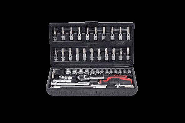 Coffret De Douilles 1/4'' Chromemat 47 Pièces - Mallette, Rallonge - Pour Professionnels Et Bricoleurs