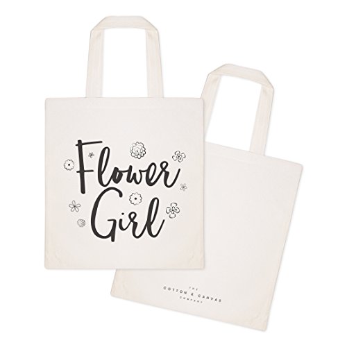 The Cotton & Canvas Co. Flower Girl Wedding, Beach, Shopping And Travel Resusable Shoulder Tote And Handbag #TOP1
