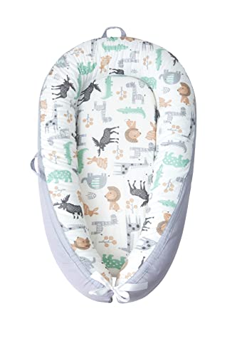 Image of Junoon Baby Lounger 100% Soft Breathable Newborn Lounger Nest for 0-12 Months, Soft Infant Lounger Floor Seat for Lounger, Baby Must Have Essentials Baby Registry Search