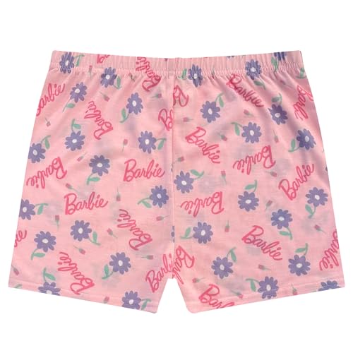 Barbie Girls Pajama Set - 2 Piece Cozy Girls Pjs with Button Down Short Sleeve & Shorts For Kids - Official Product3
