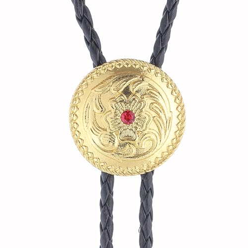 Image of Jeilwiy Bolo Tie for Men, Western Bolero Tie Cowboy Ties Native American Cowgirl Bolo Tie Accessories for Men Women